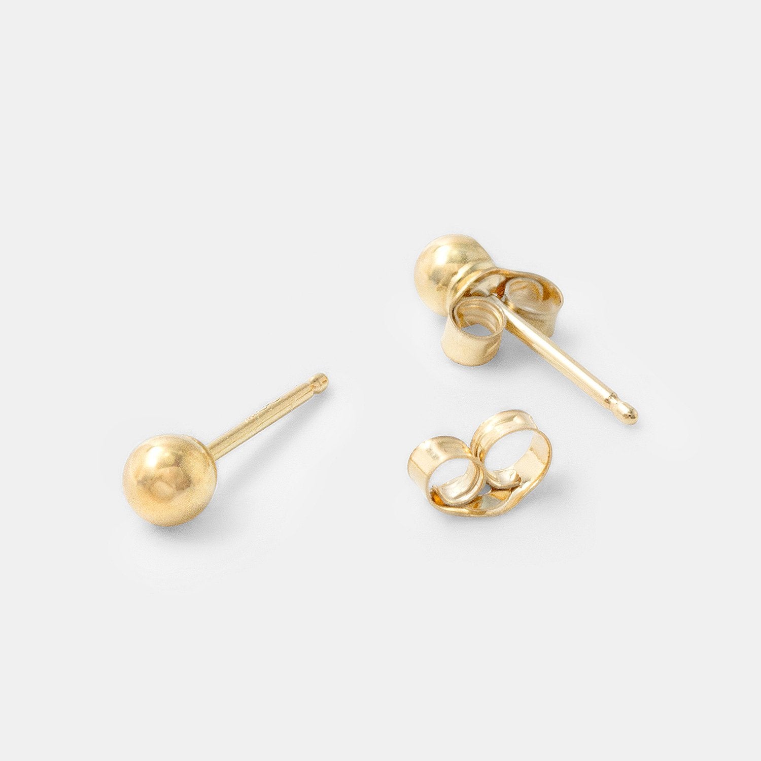Ball stud small earrings: gold - Simone Walsh Jewellery Australia