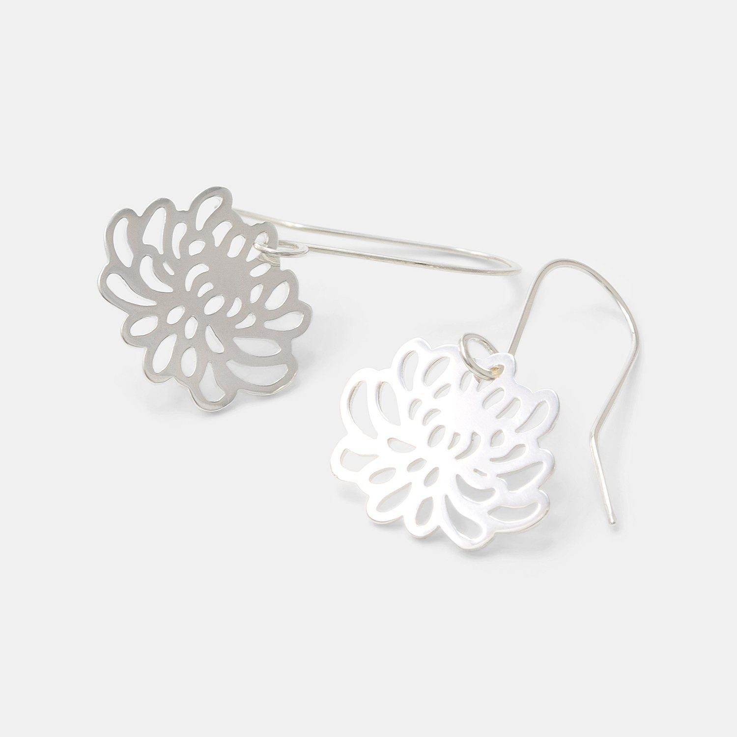 Chrysanthemum drop earrings - Simone Walsh Jewellery Australia