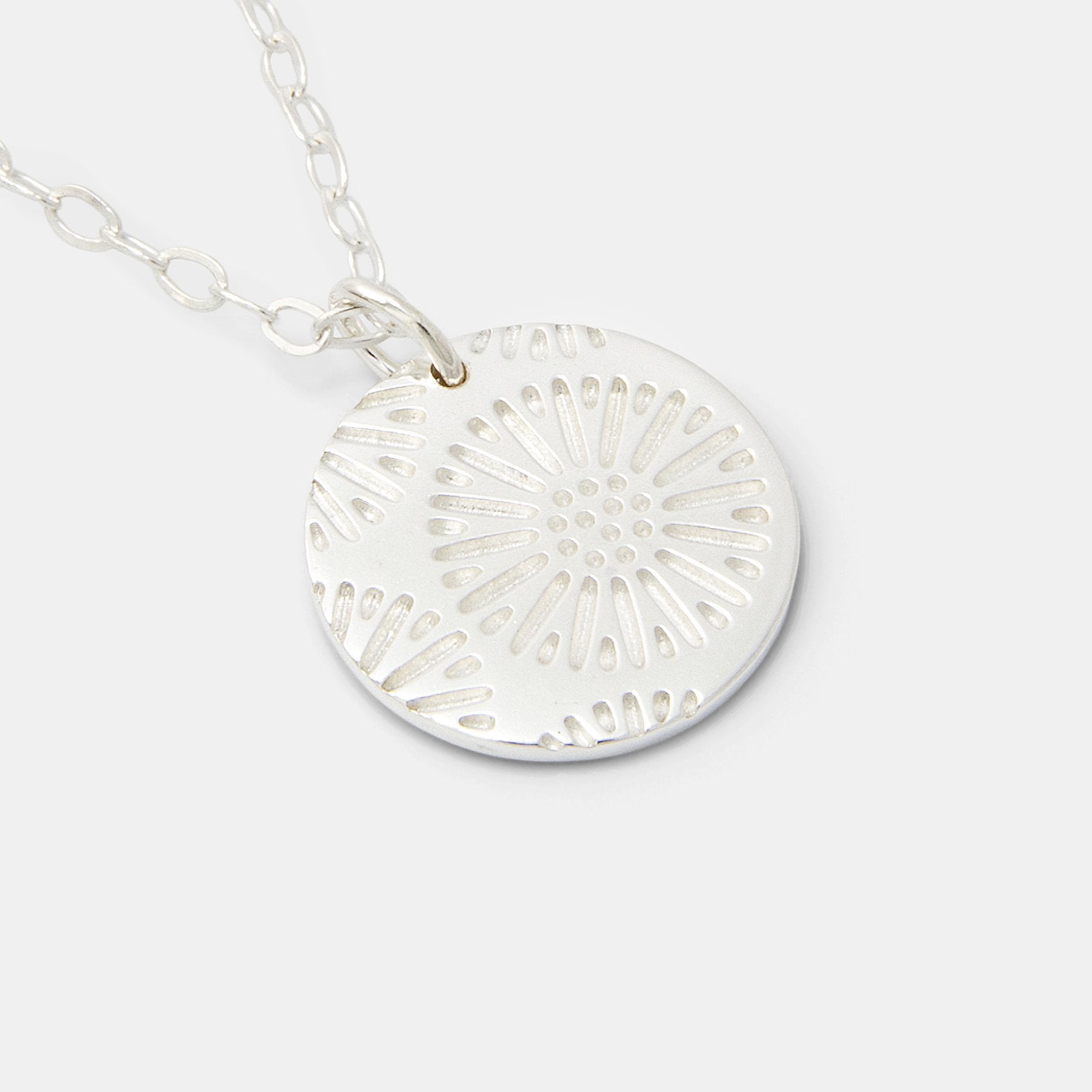 Coral texture silver pendant necklace - Simone Walsh Jewellery Australia