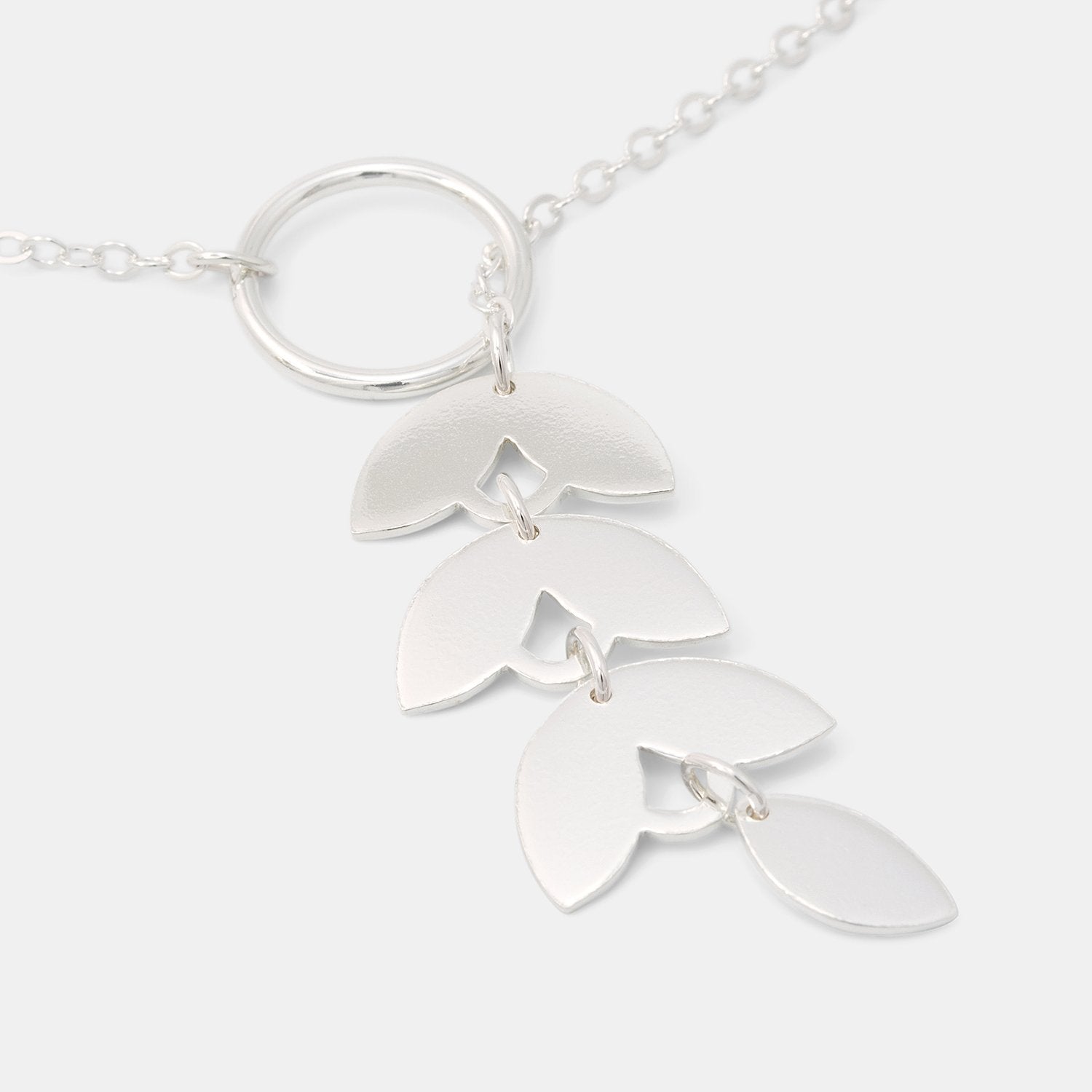 Leaves lariat necklace - Simone Walsh Jewellery Australia