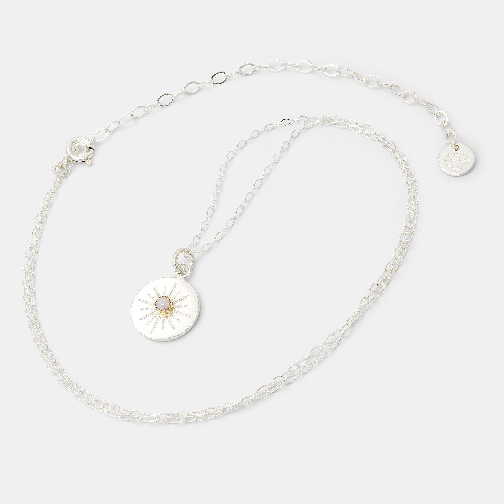 Starburst & opal amulet necklace - Simone Walsh Jewellery Australia